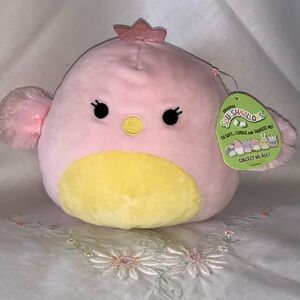 Squishmallows Harmony 8” Pink and Yellow Swan Easter Chick Squad NWT